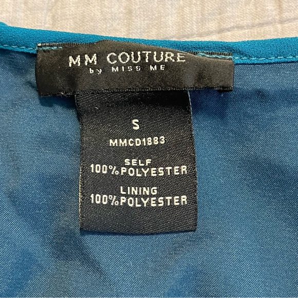 MM Couture By Miss Me Pleated Spaghetti Step Dress Size Small - Picture 4 of 11